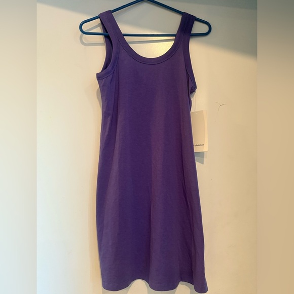 Lululemon Classic Cotton Fit Blend Scoop Dress Size 2 - Picture 2 of 5